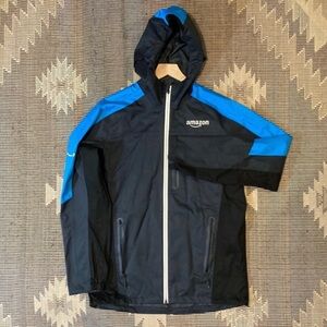 Amazon Prime Employee Men’s Polyester Hooded Rain Shell Jacket